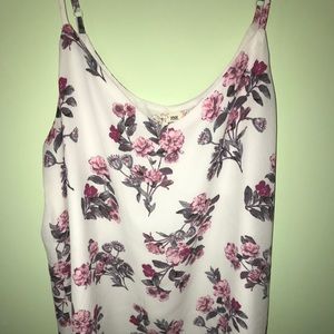 Floral blouse tank top